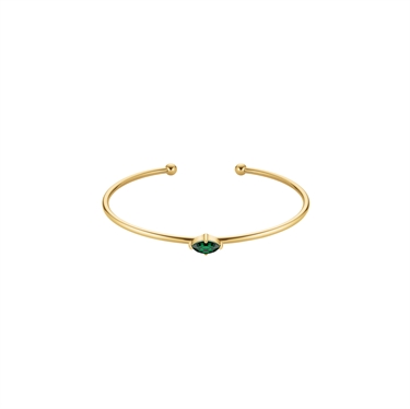 Rosefield Marquise Emerald Bangle JBEMG-J1242