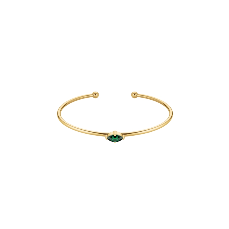 Rosefield Marquise Emerald Bangle JBEMG-J1242