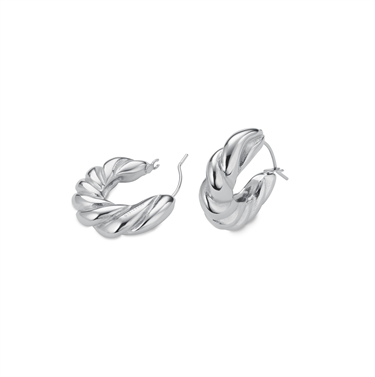 Rosefield Twisted Hoops JETHS-J979