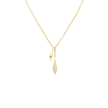 Rosefield Pave Lariat Necklace JNPLG-J1233