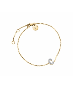 Rosefield Pave Letter C Bracelet JBMCG-J1103