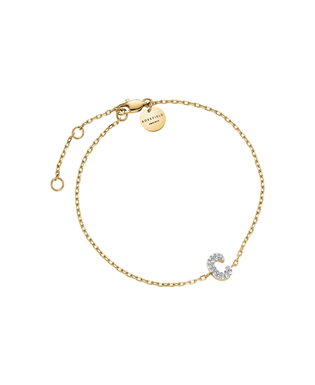Rosefield Pave Letter C Bracelet JBMCG-J1103