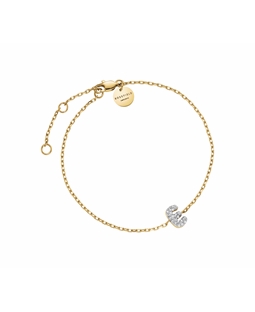 Rosefield Pave Letter E Bracelet JBMEG-J1105
