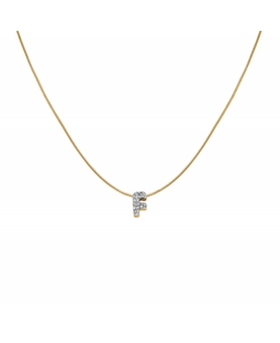 Rosefield Pave Letter F Necklace JNMFG-J1078