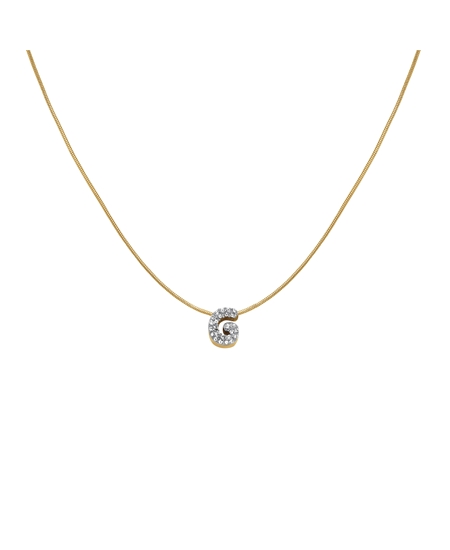 Rosefield Pave Letter G Necklace JNMGG-J1079