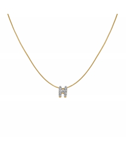 Rosefield Pave Letter H Necklace JNMHG-J1080