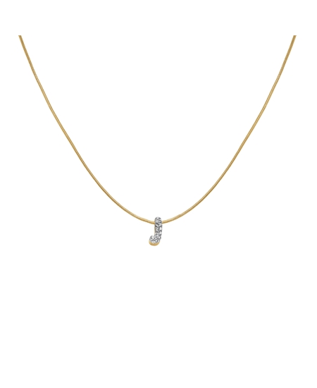Rosefield Pave Letter J Necklace JNMJG-J1082