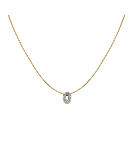 Rosefield Pave Letter O Necklace JNMOG-J1087