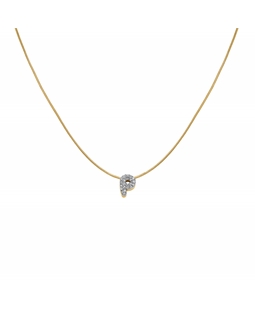 Rosefield Pave Letter P Necklace JNMPG-J1088