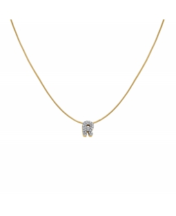 Rosefield Pave Letter R Necklace JNMRG-J1090