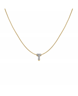 Rosefield Pave Letter T Necklace JNMTG-J1092