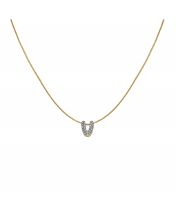 Rosefield Pave Letter V Necklace JNMVG-J1094