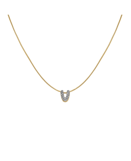 Rosefield Pave Letter V Necklace JNMVG-J1094