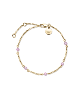 Rosefield Pink 5 Stone Bracelet JBPSG-J813