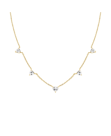 Rosefield Row of Hearts Necklace JNRHG-J1005