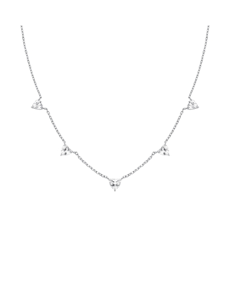 Rosefield Row of Hearts Necklace JNRHS-J1006